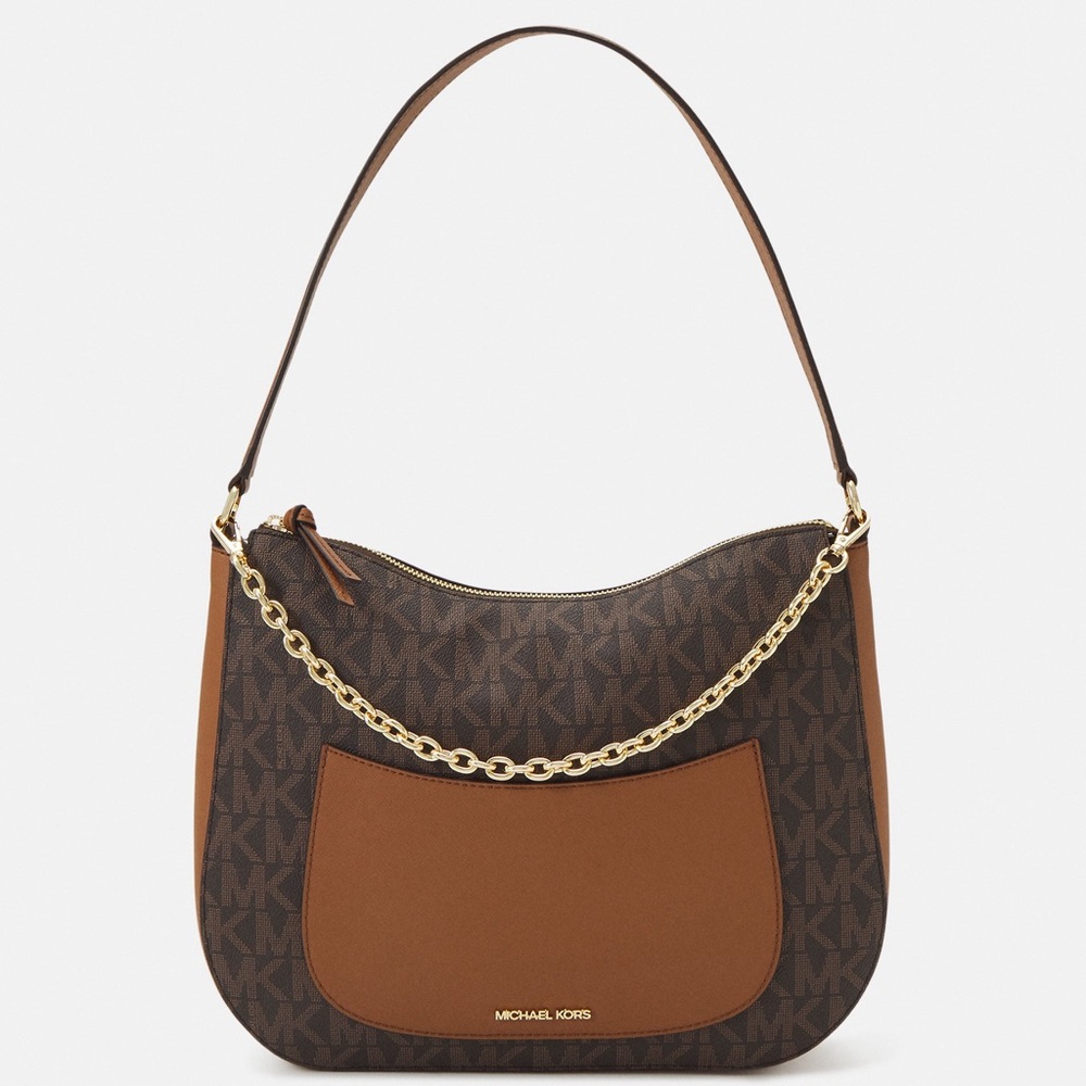 Michael Kors Eden LG TZ Hobo shoulder bag 2-tone brown